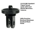 thumbnail image 3 of Camera Mount Adapter for Ecosystem - ¼-20 Conversion Adapter for Mounting System - Full 100% CNC Aluminum Metal - Mount Your Camera to Any Mount Accessory.,1 * ¼-20 camera mount adapter,black, 3 of 6