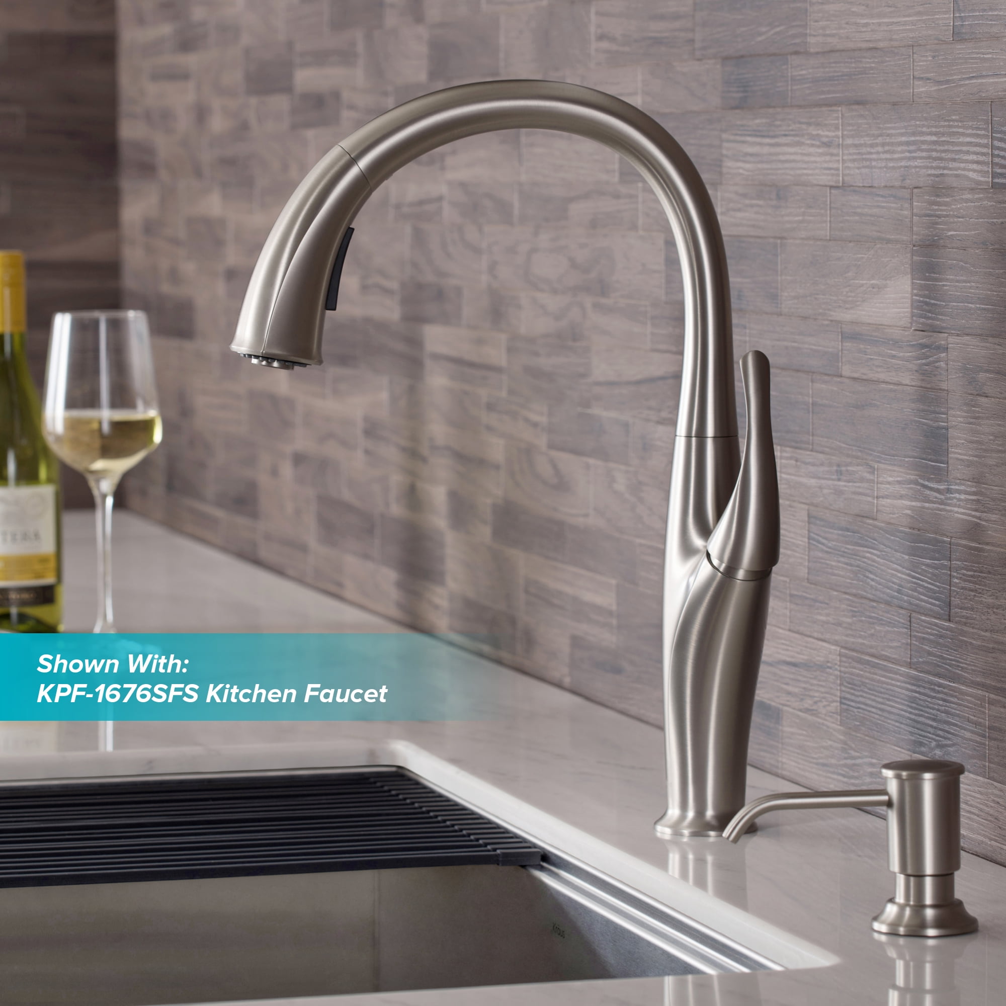 Kitchen Soap Dispenser in Spot Free Stainless Steel