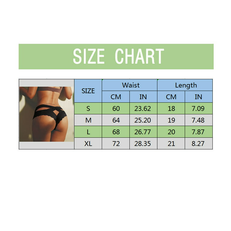 JDEFEG Barely There Panties for Women Fashion Girl Lace Lingerie Panties  Lace Through Hollow Out Cotton Low Waist Lace Thong Workout Underwear for