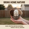 thumbnail image 5 of Handmade Alpaca Fiber Bird Nesting Heart, Winter Tree Shelter for Wild Bird, Birds Nests Material Holder, Hummingbird Houses Nest Boxes for Outside Garden Art Birdhouse, Gifts for Birds Lovers, 5 of 9