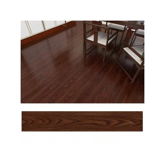 Peel & Stick Vinyl Floor Tile 12-Pack, 36"x6" Self-Adhesive Waterproof Wood Grain Planks for Bathroom, Kitchen, Living Room. Perfect Gift For 2026.