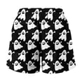 thumbnail image 4 of Bovemsi Women's Sports & Recreation Shorts Palazzo Pants for Women Black Halloween Themed Printed Comfort Shorts M, 4 of 4