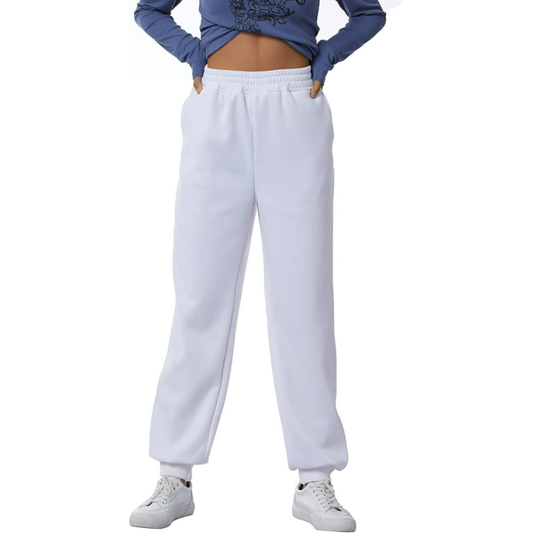 DanceeMangoos Baggy Sweatpants for Women High Waist Cinch Bottom Joggers  with Pockets Fall Winter Comfy Athletic Pants