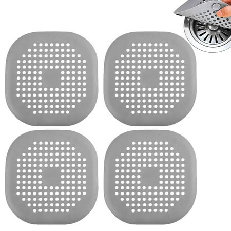 

Bathroom Kitchen Hair Stopper Floor Drain Shower Filter Sink Strainer-4Pcs