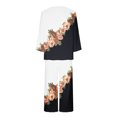 thumbnail image 5 of Puntoco Conjunto De Pijama Cómodo De Dos Piezas De Manga Larga Con Cuello Redondo Y Estampado Para Mujer De 2 Piezas Conjunto Deportivo Liquidación Puntoco Puntoco-4324, 5 of 5