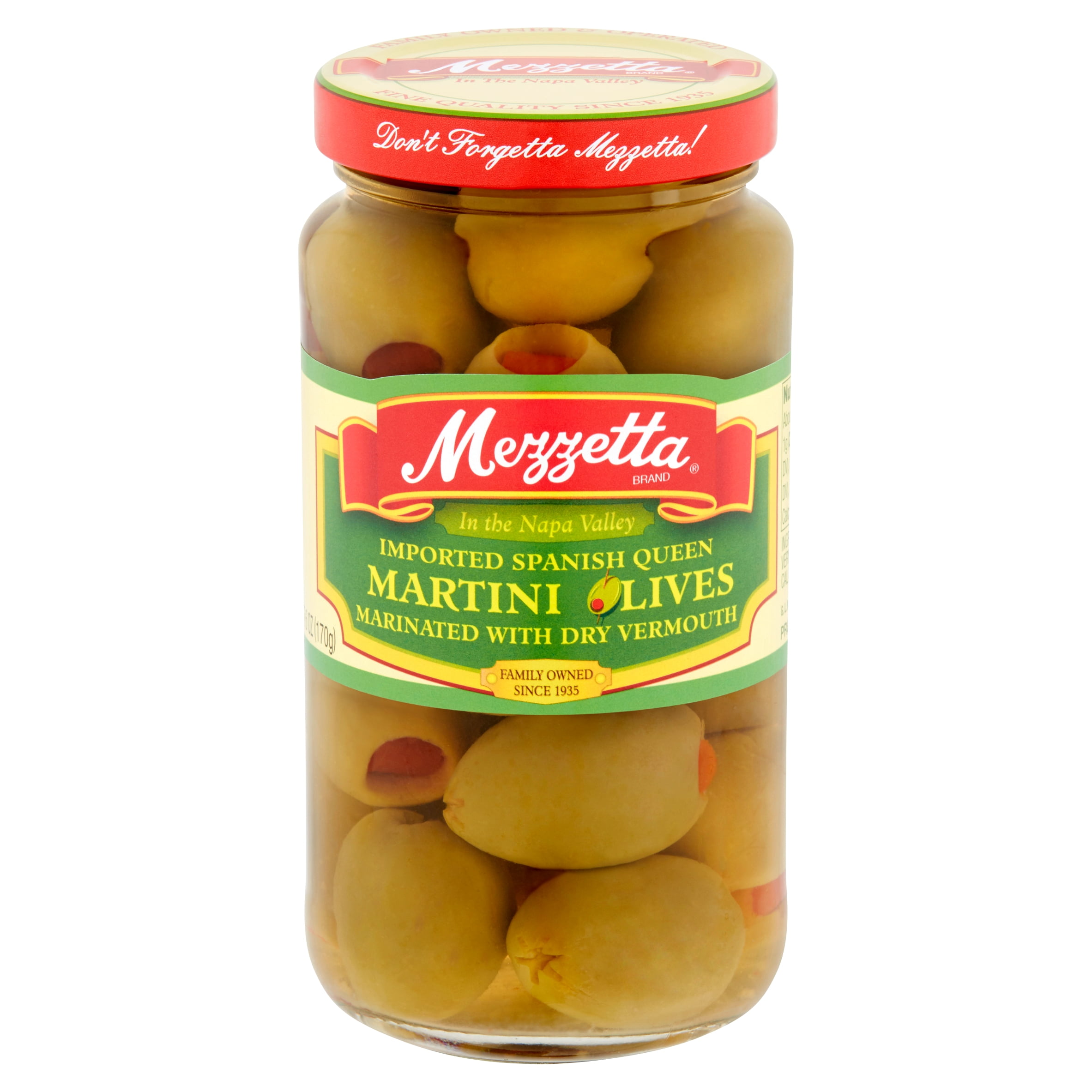 Mezzetta Imported Spanish Queen Martini Olives, 6 oz