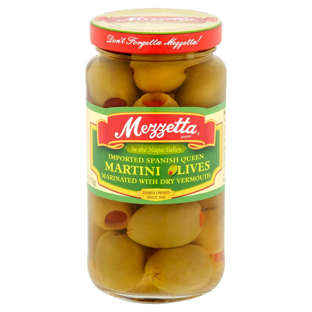Mezzetta Imported Spanish Queen Martini Olives, 6 oz