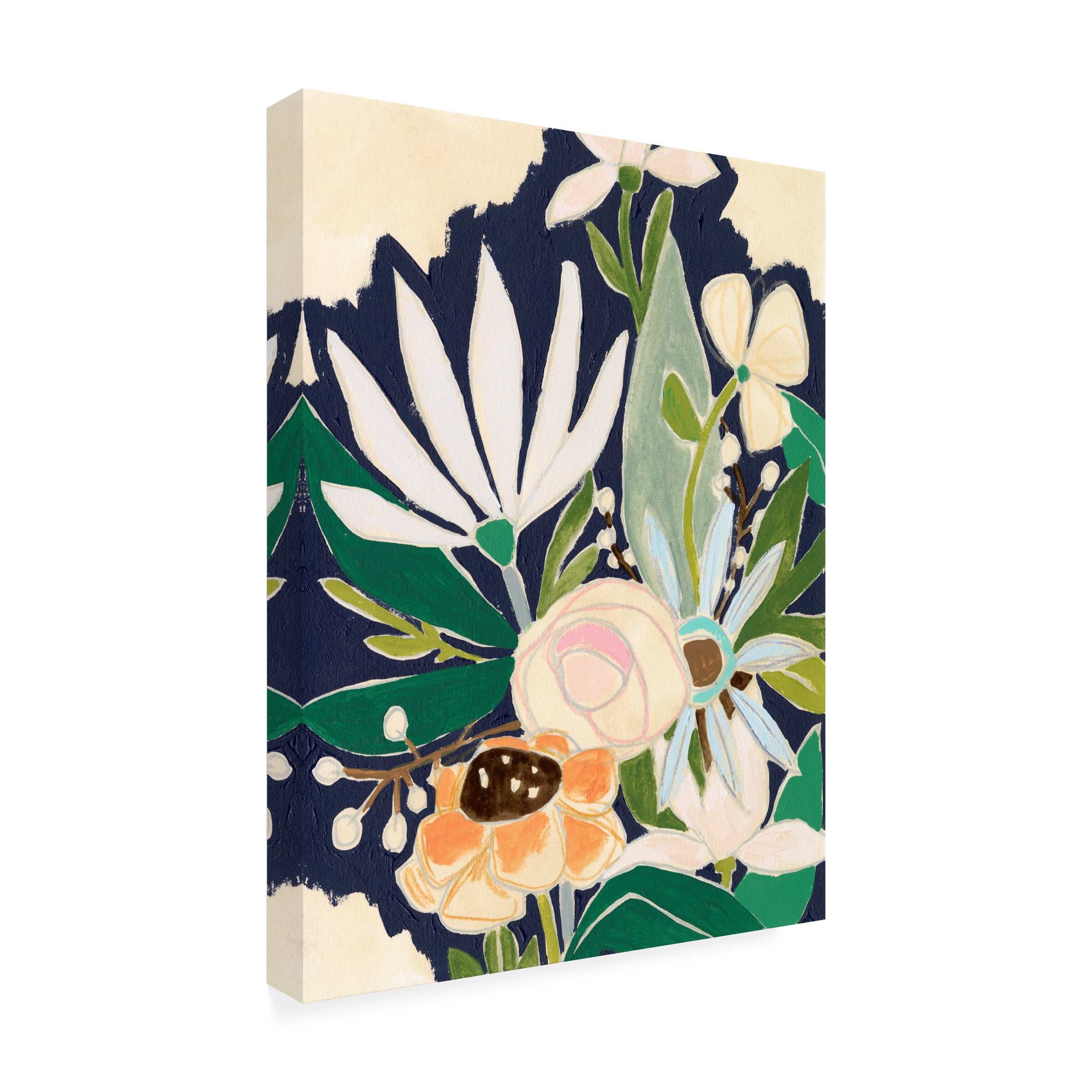 June Erica Vess 'Floral Interim II' Canvas Art