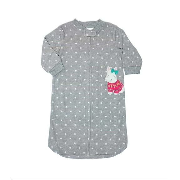 Carters Baby Girl's 0-9 Months Scarfed Terrier Dog Fleece Sleep Bag, Sleeper