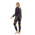 thumbnail image 5 of YABCSAZ Family Sets Long Sleeve Round Neck Tops and Pants Casual Loose Fit Trendy Funny Printed Outfits 2 Pieces Home Wear Pajama Sets for Halloween, 5 of 5