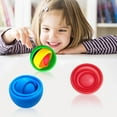 thumbnail image 2 of OUSITAID 1pc Fingertip Gyro Fidget Jouet Noir Coloré Créatif Orange Blanc Jaune Rouge Cadeau Bleu Clair Durable Pesé Gyroscope, 2 of 12