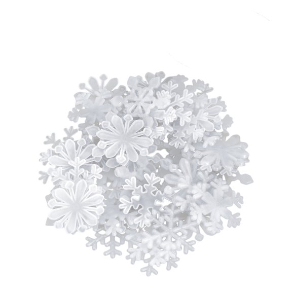 50 pegatinas de pared 3D luminosas y fluorescentes de copos de nieve para ventanas. Ideales para fiestas navideñas, habitaciones infantiles y decoración del hogar.