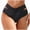 Black, variant on V Cut Bikini Bottoms for Women Full Coverage High Waisted Bathing Suit Swim Bottoms Cross V Front Swimsuit(Hot Pink,XXL)