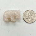 thumbnail image 6 of 2 Wild Hand Carved Rose Quartz Elephant Animal Beads | 22x15x9mm | Pink | 2 Beads, 6 of 8