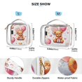 thumbnail image 4 of Mother's Day Balloons Teddy Bears Clear Cosmetic Bags with Handles PVC Toiletry Bags Zipper Waterproof Portable for Traveling 2 Pcs, 4 of 7