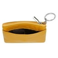 thumbnail image 4 of BE-TOOL Mini Pouch Wallet with Key Ring Zipper Multifunctional Card Case Leather Coin Purse for Men Women Gifts Yellow, 4 of 4