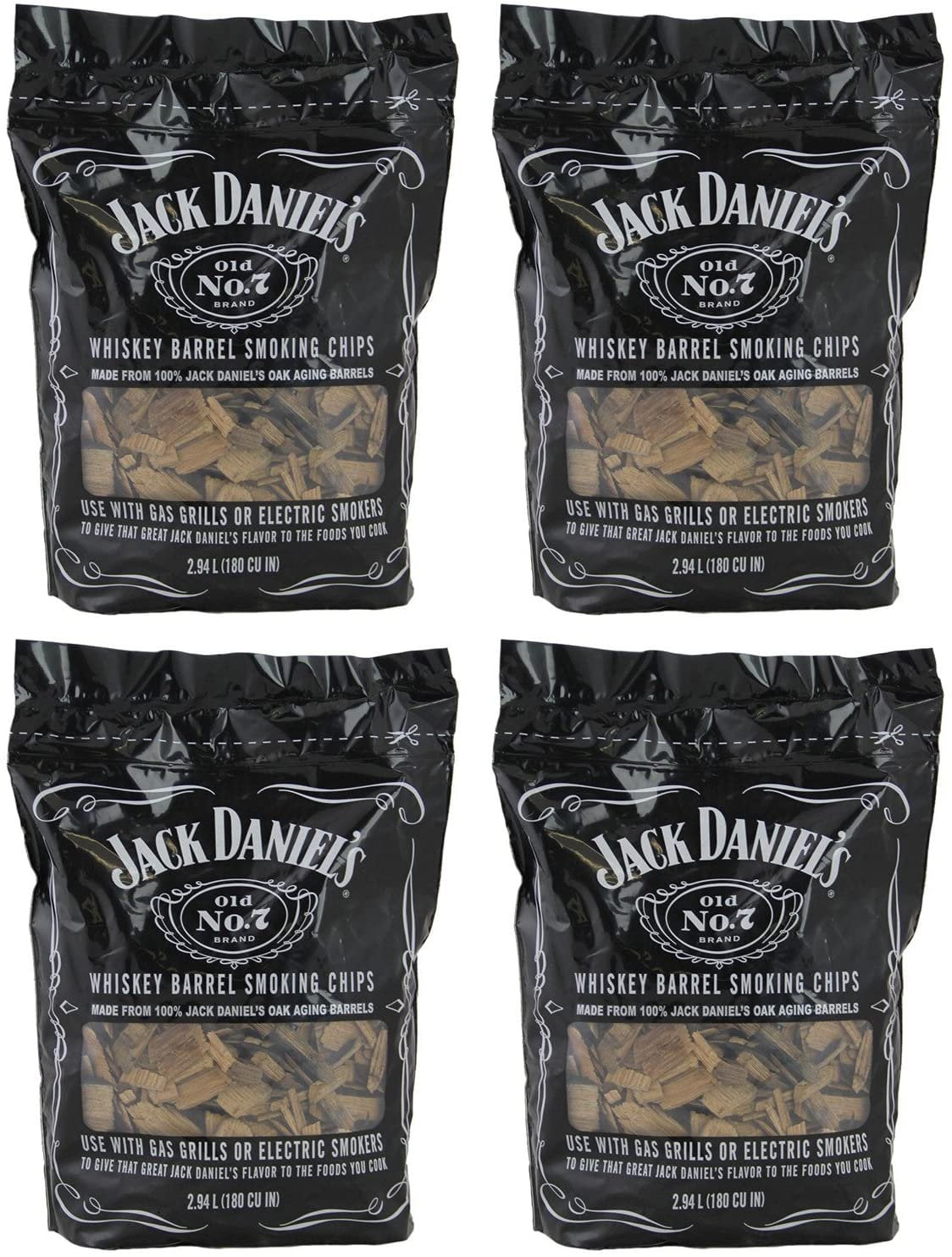 Jack Daniels 01749 Wood itYTL BBQ Smoking Chips, 4Pack