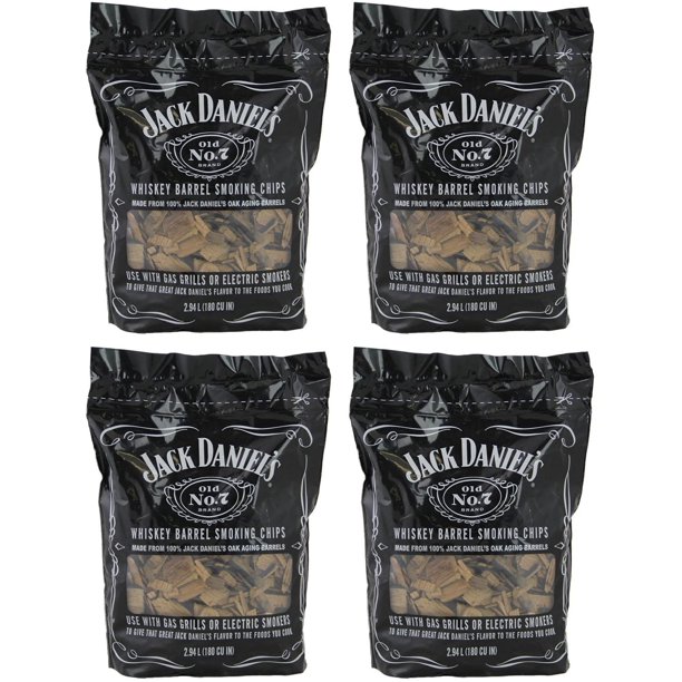 Jack Daniels 01749 Wood BAbpT BBQ Smoking Chips, 2.94 L (4 Pack