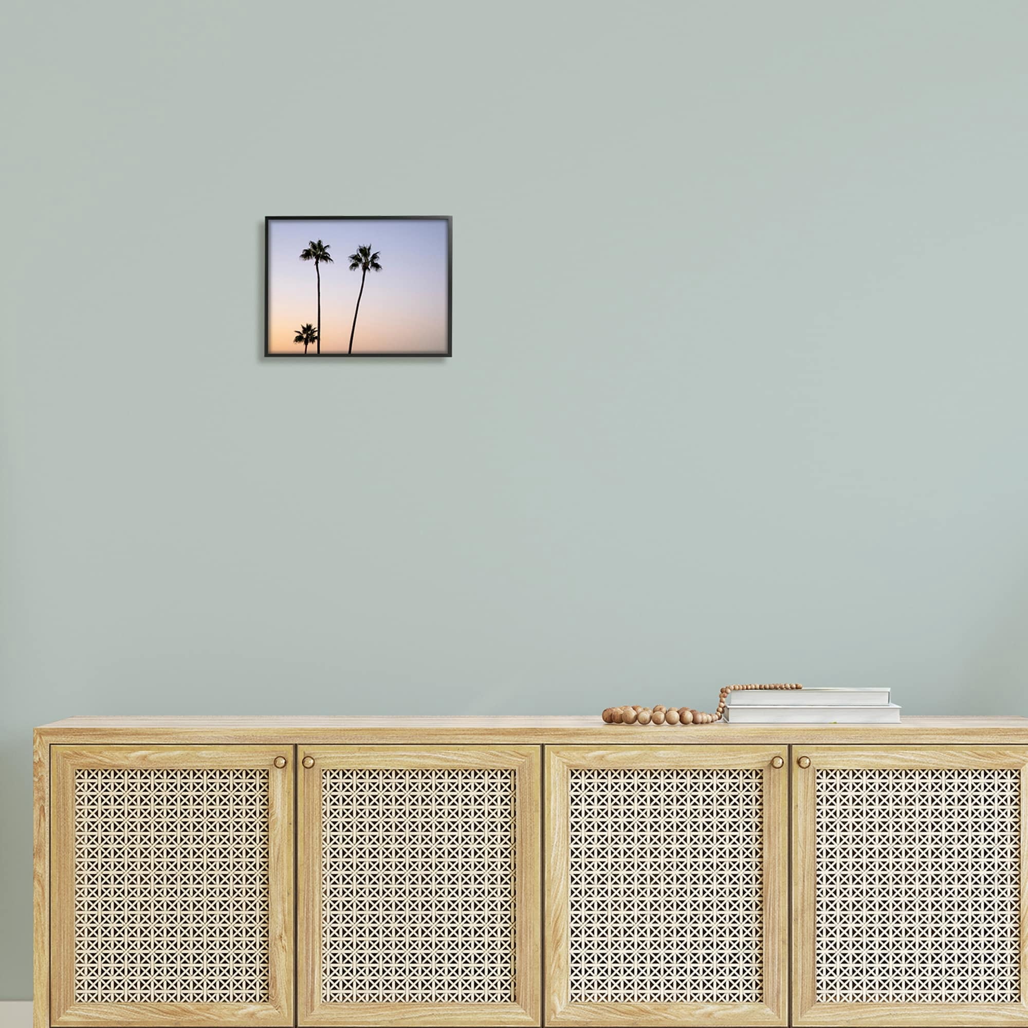 Stupell Industries Tropical Tall Palm Trees Sunrise Sunset Photography , 30 x 24, Design by Kathy Mansfield