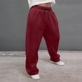 thumbnail image 2 of Baggy Sweatpants Men Black Sweatpants Men Baggy Men's Baggy Sweatpants Elastic Waist Drawstring Wide Leg Lounge Track Pants Casual Loose Joggers with Pockets, 2 of 6