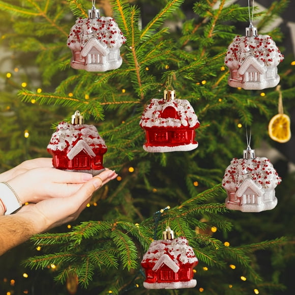 Wzzjkit Christmas Tree Decorations Shatterproof Painted Gift Set for Christmas Tree Party Supplies Home Door Wall Decor Christmas Tree Ornaments