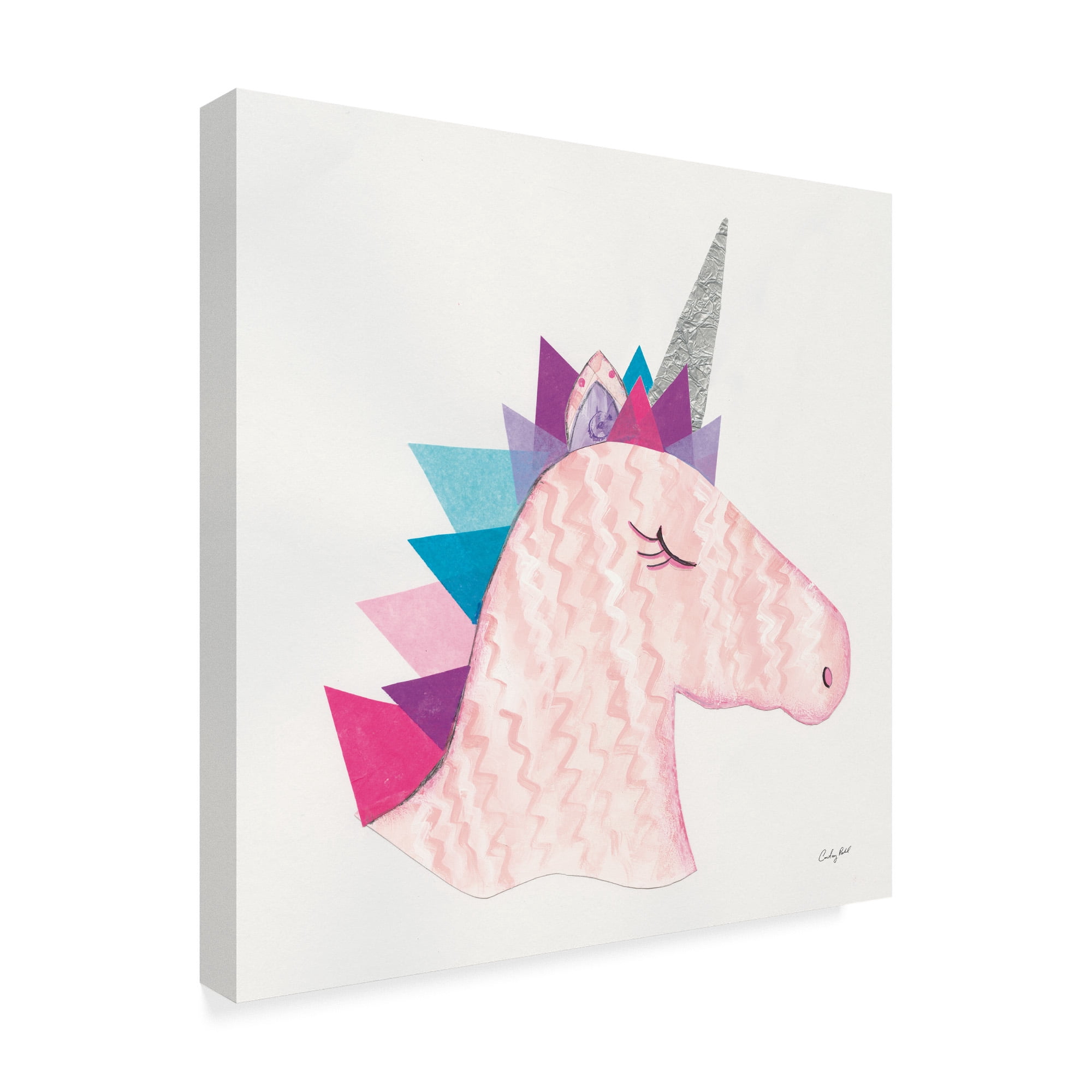 Trademark Fine Art 'Unicorn Power I' Canvas Art by Courtney Prahl