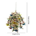 thumbnail image 2 of QBLEEV Large Parrot Chewing Toy - Bird Parrot Blocks Knots Tearing Toy Bird Cage Bite Toy for African Grey, Macaws Cockatoos, and a Variety of Parrots, 2 of 5