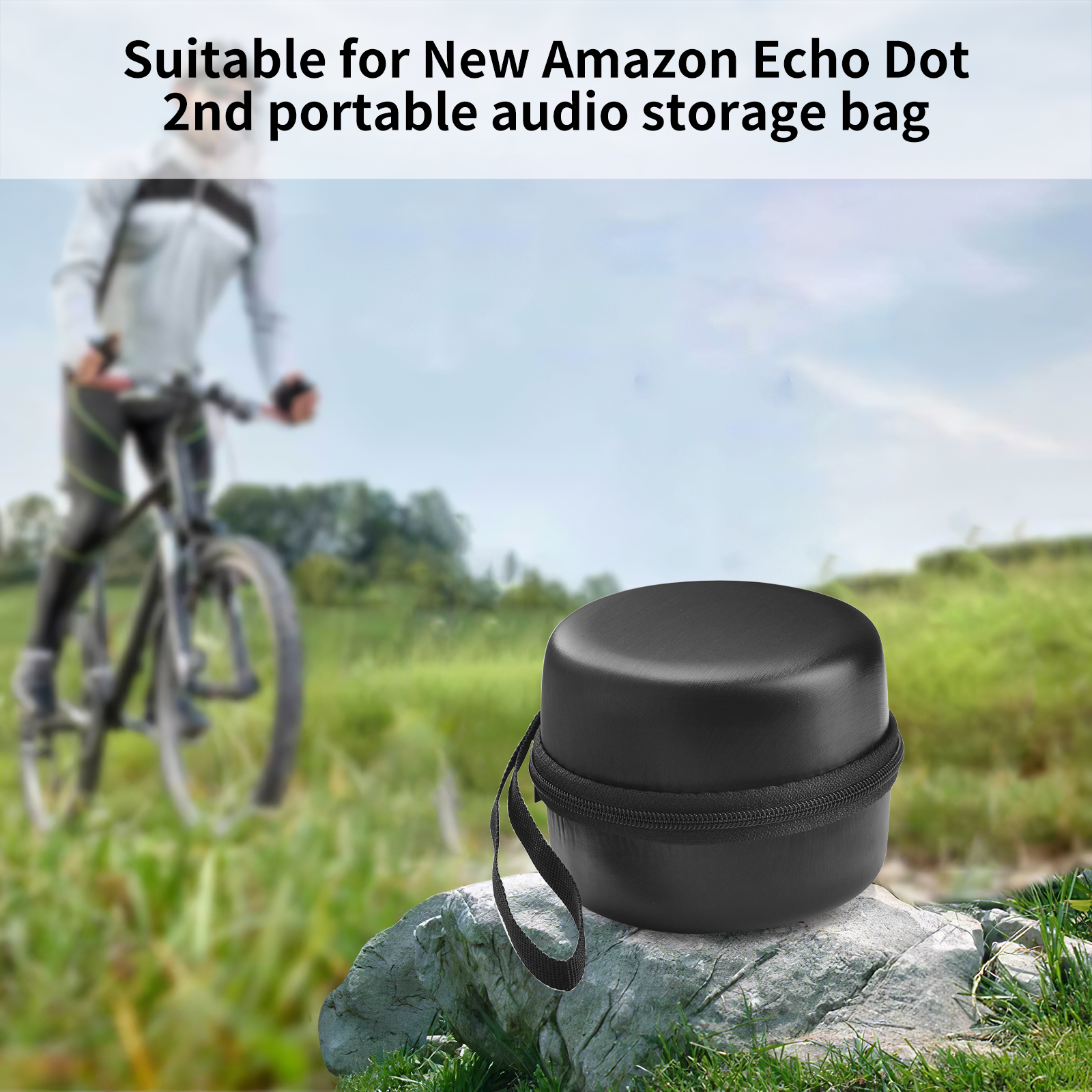 Buy Speaker Case, Speaker Case Portable Round Speaker Storage Box Anti