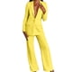 thumbnail image 1 of Txlixc, 2 uds., chaqueta de traje para mujer, chaqueta de manga larga con cuello en V, abotonada, informal, elegante para trabajo de oficina, negocios, OL + Pantalones Txlixc Moda, ocio, 1 of 8