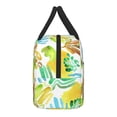 thumbnail image 4 of YFYANG Portable Waterproof Insulated Lunch Bag, Watercolor Abstract Plant Doodle Reusable Cooler Bag / Picnic Bag for Adults Teens, 4 of 9