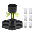 thumbnail image 1 of Dispensador de 6 vasos de chupito QuLuJing y dispensador de licor y vino para fiestas, portabotellas, utensilios y aparatos de cocina., 1 of 1