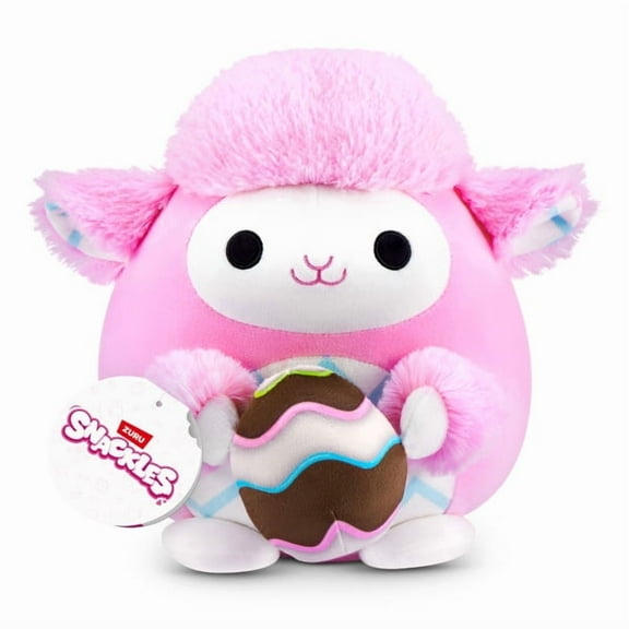 SNACKLES 8 inch Easter Snackle Anna the Lamb, Ultra Soft Collectible Plush Toy by ZURU