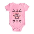thumbnail image 4 of Boys Girls Short Sleeve Letter Prints Romper Bodysuits Clothes, 4 of 4