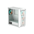 thumbnail image 2 of GIGABYTE C301 GLASS WHITE - White Mid Tower PC Gaming Case, Tempered Glass, USB Type-C, 4x ARBG Fans Included (GB-C301GW), 2 of 6