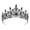 Black, variant on LIZUOJUN Under $8 Headband for Women Sparkly Rhinestone Elegant Crown Glitter Birthday Party Costume Decor Hair Accessories, White