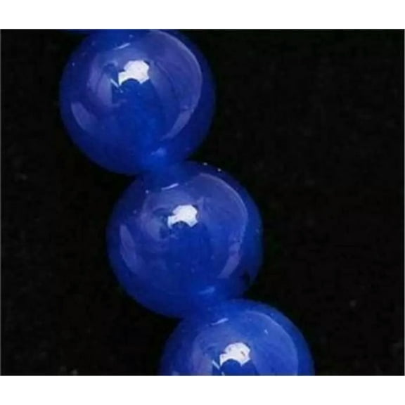 GKNET 8mm Blue Sapphire Round Gems Gemstones Loose Beads 15" AAA##QF334