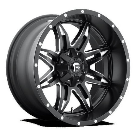 Fuel 1PC Aluminum Rim D567 LETHAL 20X9in Matte Black Milled Finish, D56720908250