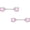 Pink, variant on 2PCS 316L Surgical Steel 14G Nipple Ring CZ Crystal Front Facing Gems Nipple Barbell Bar 12mm 1/2 Inch