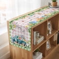 thumbnail image 6 of Table Runners 36 Inches Long Dress Scarves, Easter Farmhouse Kitchen Table Runner, Short Coffee Tablerunners, Green Pink Plaid Blue Truck Eggs Bunny Pastoral 13x36 Inch, 6 of 9