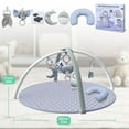 thumbnail image 7 of Babyomi Oversized Baby Activity Gym Play Mat with 5 Detachable Sensory Toys & Tummy Time Pillow, Machine Washable Foldable for Newborn Infant Development, 7 of 7