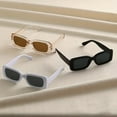 thumbnail image 4 of 3PCS Square fashion Women Sunglasses Y2K Hip Hop Vacation Beach Party Decoration Glasses Men (C4), 4 of 5