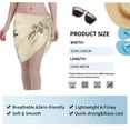 thumbnail image 4 of Wukai Vintage Floral Women’s Short Sarongs Beach Wrap Bikini Bottom Short Skirt Chiffon Scarf for Swimwear, 4 of 4