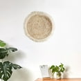 thumbnail image 6 of Nrmrqz Handmade Rattan Woven Wall Hanging Decor | 36" Round Beige Woven Grass Circles | Boho Home Decor for Living Room, Bedroom & Homestays, 6 of 6