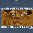 thumbnail image 3 of Disney Beauty & The Beast - When The Coffee Hits - Juniors Fitted Graphic T-Shirt, 3 of 5