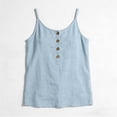 thumbnail image 4 of StSilkitty Camisole Décontractée pour Femmes Sans Manches à Col Rond avec Boutons, Bretelles Spaghetti, Débardeurs en Coton Légers et Doux, 4 of 9