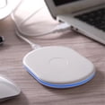 thumbnail image 2 of Miulika LF-5 Wireless Charging Pad With 2A Wall Charger, Compatible With Most Smartphones For S8, S8+, Note 8, 8, And 8 Plus - White, as described, 2 of 6