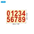 thumbnail image 2 of Uxcell 2 Inch Reflective Mailbox Number Sticker Decal Die Cut Classic Style Strong Self Adhesive, Red, 3 Pack, 2 of 5