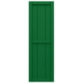 thumbnail image 5 of Ekena Millwork 10 3/4"W x 56"H True Fit PVC, Two Board Framed Board-n-Batten Shutters, Viridian Green (Per Pair - Hardware Not Included), 5 of 8