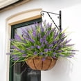 thumbnail image 6 of Artificial Plants for Outdoors, 10 Bundles Fake Monkey Grass with Purple Spring Flowers, Faux Plants Outdoor UV Resistant Realistic Greenery for Garden Window Patio Hanging Porch Home Decoration, 6 of 6