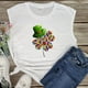 thumbnail image 5 of Camiseta sin mangas de primavera y otoño con cuello redondo suelto informal estampado para mujer Fridja  qr1573, 5 of 5